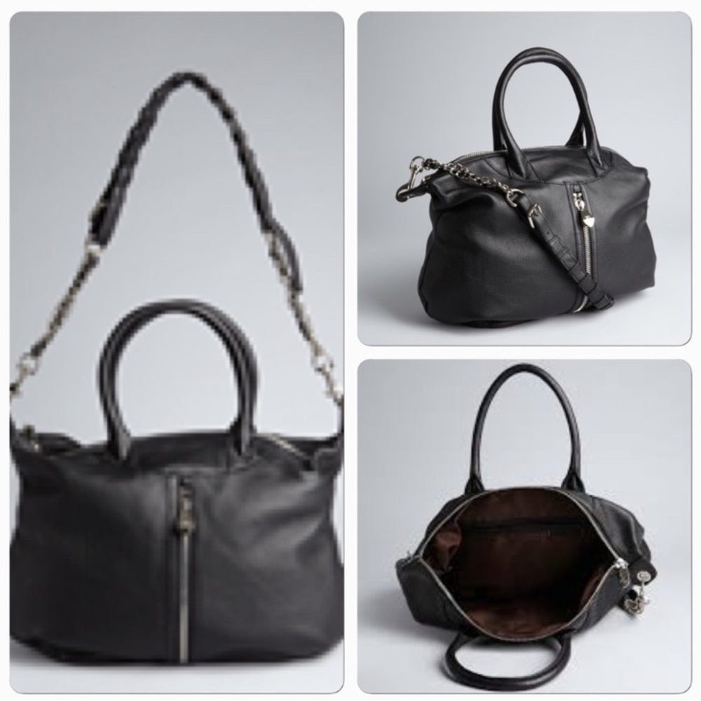 LAST CHANCE BAG‼️Anthropologie “Pour La Victoire” Black Leather Satchel